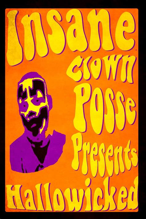 Icp Hallowicked 60s Style Poster Shaggy 2 Dope By Bingbingboy On