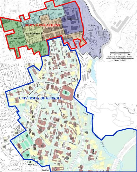 Map Of The Interface Of The Downtown And The Campus 2008 Source