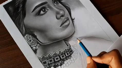 Anupama Perameswaran Full Drawing Pencil Sketch Youtube