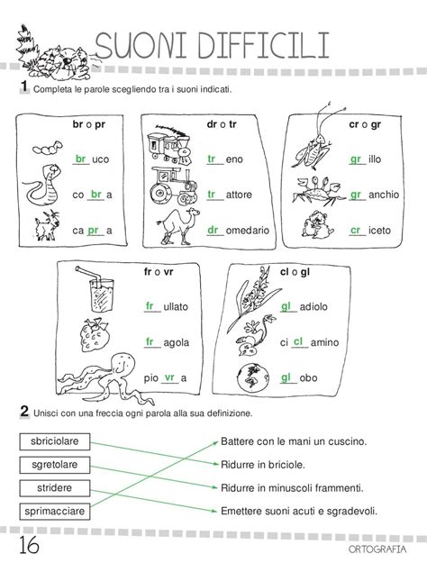 Schede Didattiche Di Italiano Ge Gi Ghe Ghi Classe Seconda Artofit