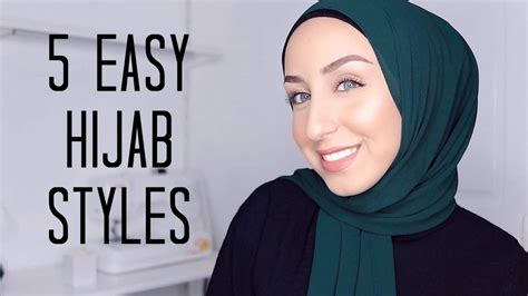 5 Quick And Easy Hijab Styles By Jasmine Fares Hijab Fashion