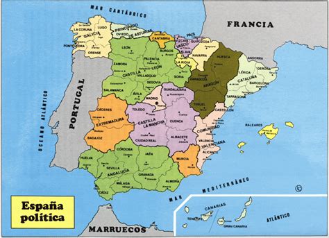 Mapa Politico De Espana