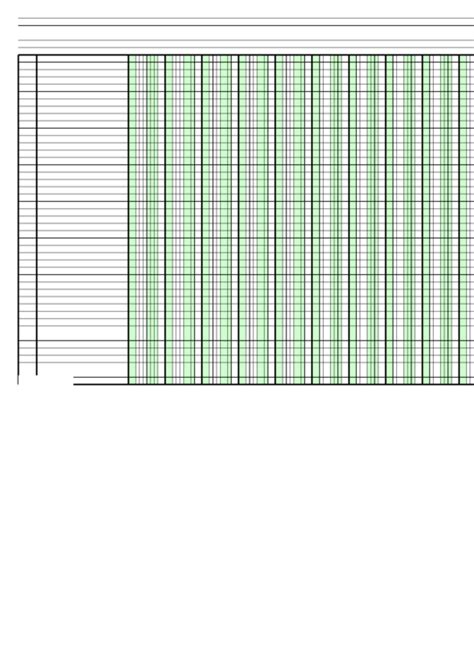 blank data table template  columns printable