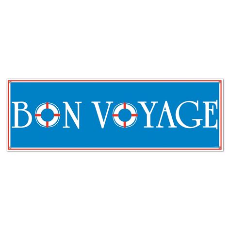 Set Sail Bon Voyage Sign Banner