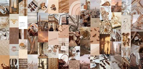 Beige Collage Aesthetic Wallpapers Wallpaper Cave