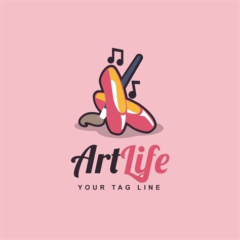 Art Logo Design Premium Vector