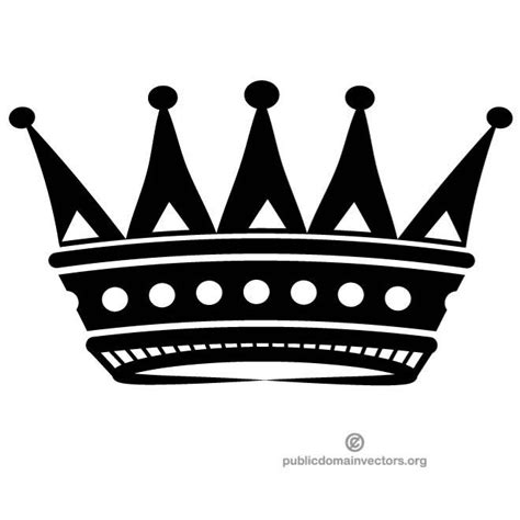Crown Silhouetteai Royalty Free Stock Svg Vector And Clip Art
