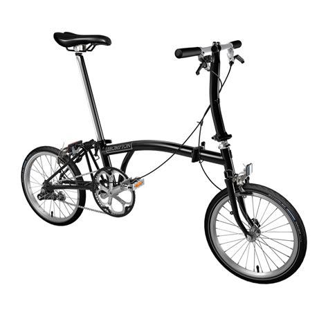 The rear triangle pivots the brompton rear rack is largely superfluous, mostly adding weight plus some stability to the folded bike. Brompton Steel S1E Folding Bike | Sigma Sports