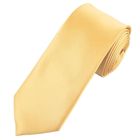 Plain Caramel Gold 7cm Narrow Tie From Ties Planet UK