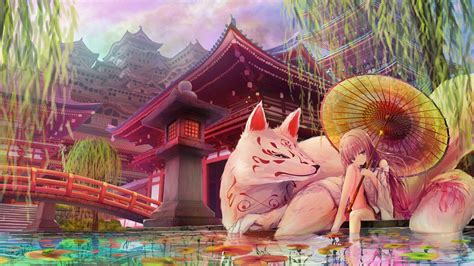 Kitsune Fox Wallpapers Top Free Kitsune Fox Backgrounds Wallpaperaccess