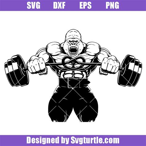 Gym Fitness Logo Svg Fitness Svg Muscle Training Svg
