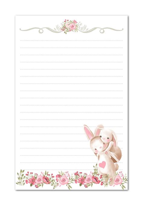 You've come to the right place for haiku examples. Bunny Rabbits Pink Flowers Printable Stationery Watercolor ...