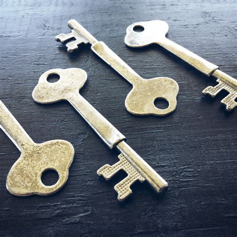 Large Skeleton Keys Stamping Blanks Steampunk Key Hand Etsy