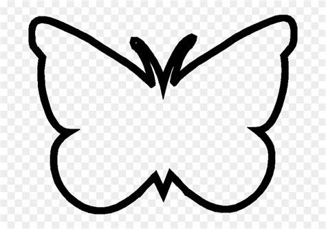 Download Butterfly Template Clipart Library Butterfly Outline Clip
