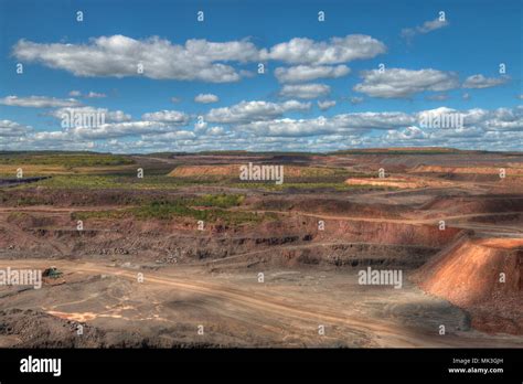 Hibbing Minnesota Has One Of The Largest Open Pit Mines Stock Photo Alamy