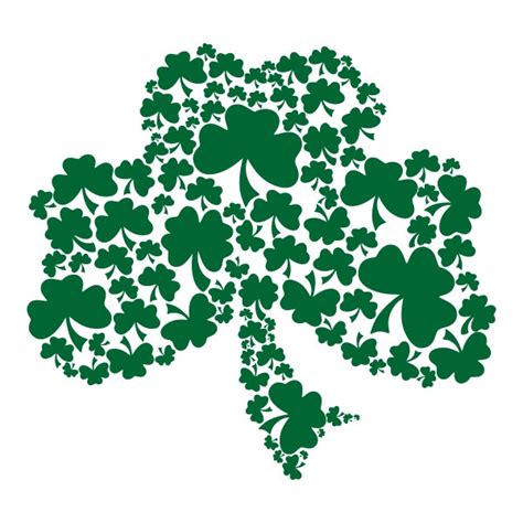 Shamrock Pattern Clover Cuttable Design Png Dxf Svg And Eps File Etsy