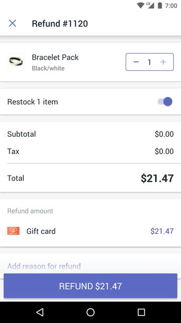 Maybe you would like to learn more about one of these? Making a refund to a gift card on Shopify POS · Shopify ...