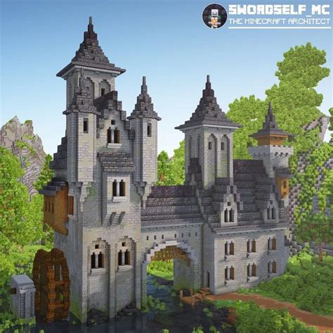 Minecraft Castle Walls Minecraft Castle Blueprints Minecraft Medieval
