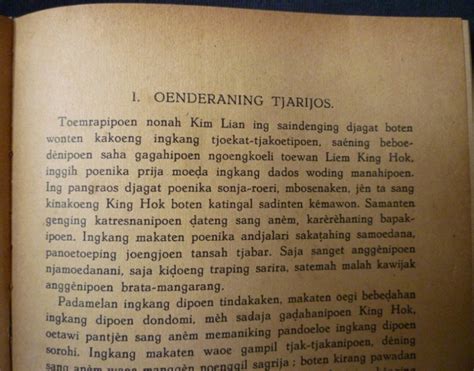 Koleksi Tempo Doeloe Buku Kuno Jaman Belanda Prawan Toewa Dalam