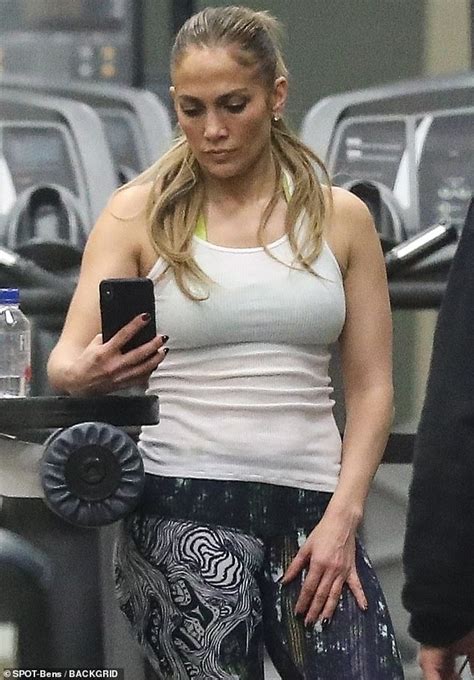 Jennifer Lopez Shows Off Her Gym Perfected Figure While Enjoying A