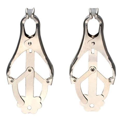 Buy Bdsm Nipple Clamps Breasts Cage Heavy Duty Weights Stainless Steel Clover Bra Cage Torture