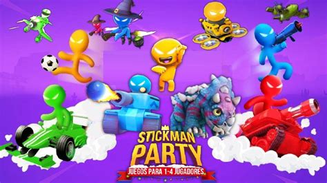 Stickman Party 1234 Funny Games 4 Player Gameplay Walkthrough 2022