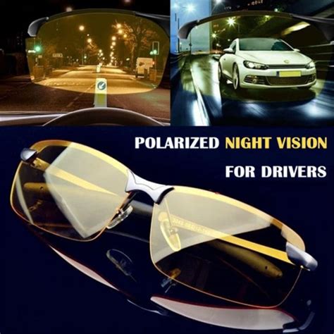 anti glare night vision driver goggles night driving enhanced light glasses uv400 protection