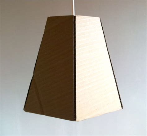 Simple Cardboard Lamp Diy Project “one” Z Kartonu