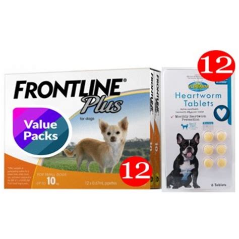 Flea Tick And Heartworm Small 12 Pack Dogs And Puppies