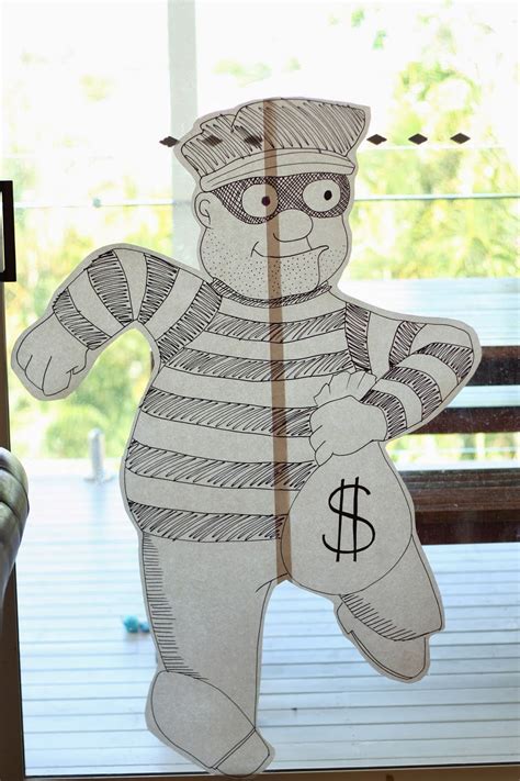 I bought a white plastic tablecloth and used black duct tape to make striped lines to continue with the jail/cop theme. Mini Mayhem: Cops and Robbers birthday party | Police ...