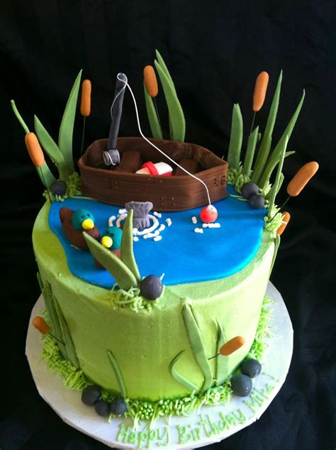 A Little Something Sweet Small Gone Fishing Cake