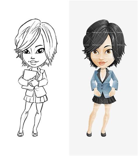 See more about anime, anime girl and kawaii. Girl Cartoon Character with Short Haircut - ToonCharacters ...