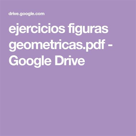 Ejercicios Figuras Geometricas Pdf Google Drive Lockscreen Hot Sex Picture