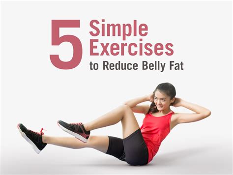 5 Simple Exercise To Reduce Belly Fat Tutorial Pics