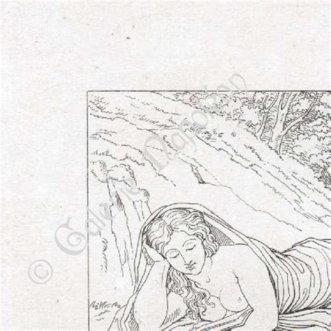 Antique Prints Drawings Magdalene In The Wilderness Magdalene In