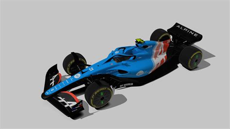 Alpine Dp World F Team Skin For Rss Formula Hybrid X Racedepartment
