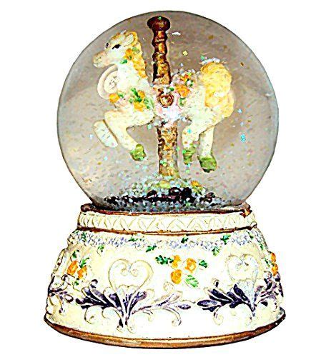 Carousel Horse Water Globe Small Snow Globe With Glitter The Best