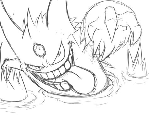 Pokemon Coloring Pages Mega Gengar Through The Thousands Of Pictures