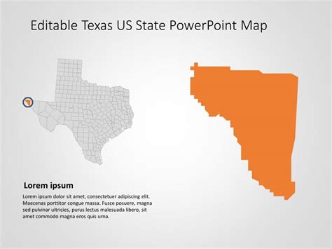 Texas Map Powerpoint Template Presentationdesign Slid