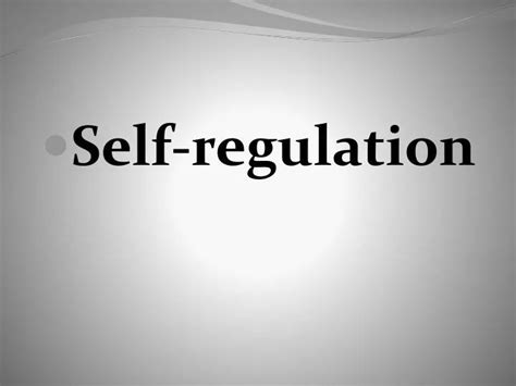 ppt self regulation powerpoint presentation free download id 3037969