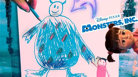 Dibujo de boo y sully dibujos que salen en las películas Disney YouTube