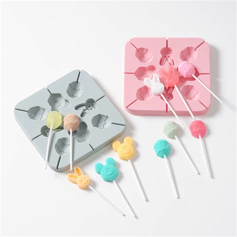 Diy Lollipop Mold Mould With 20 Sticks Candy Lollies Bonbon Etsy Polska