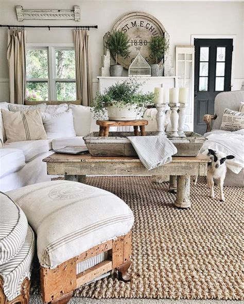 Cozy Farmhouse Style Living Room Decoration Ideas 22 Salons De Ferme