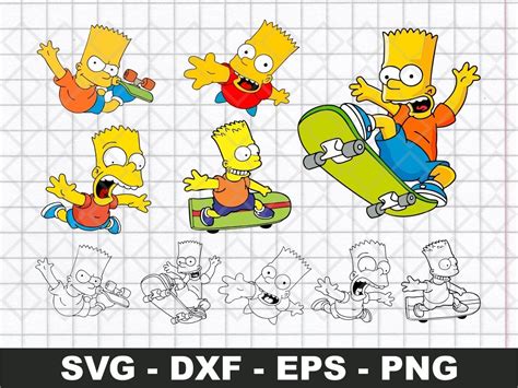 Bart Simpson High Svg