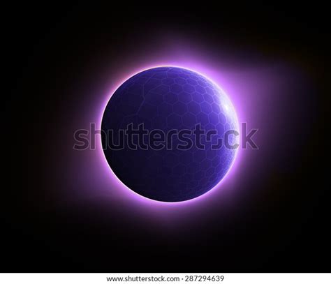 Purple Eclipse Stock Illustration 287294639