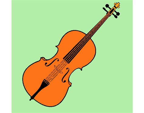 Violines Para Colorear Dibujo De Violín Pintado Por Chelo En Dibujos