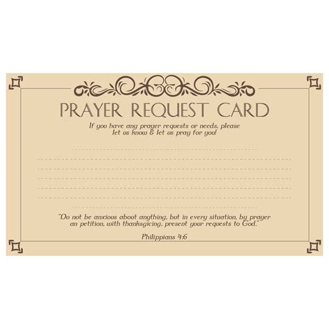 Printable Prayer Request Cards Template Printable Tem