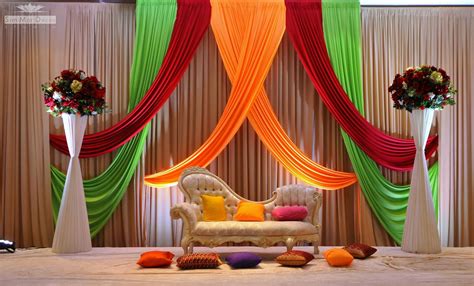 Indian Wedding Stage Decoration Idea Indoor Wedding Decorations