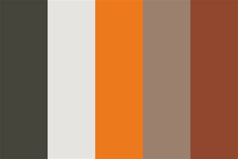 Orange Grey Colour Scheme Color Palette Color Schemes Colour Palettes