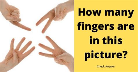 Can You Guess The Correct Number Of Fingers In The Photo Tiffy Taffy